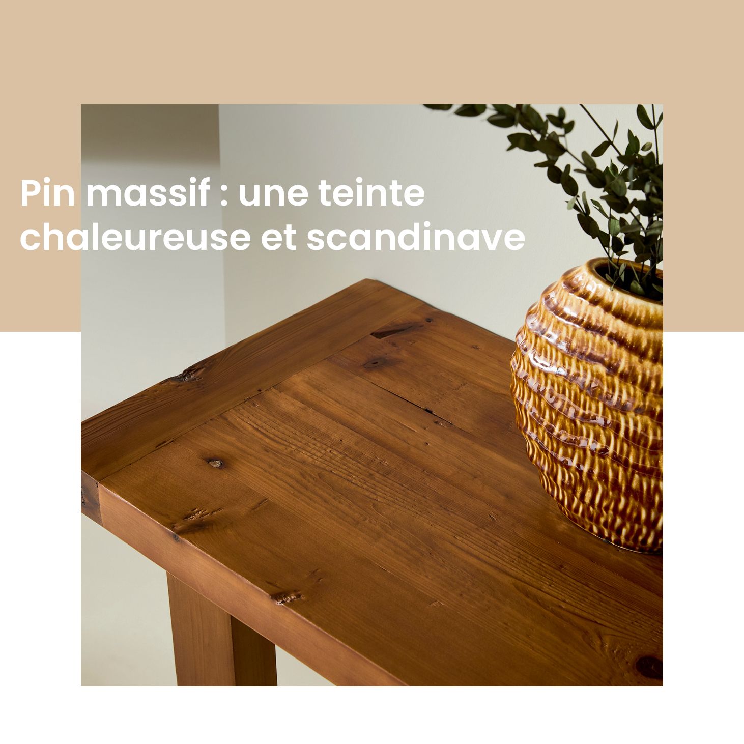 Meuble en pin massif style scandinave ou champêtre