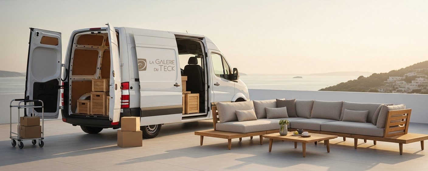 Livraison de mobilier haut de gamme luxe en bois